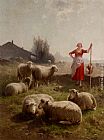 A Shepherdess And Her Flock